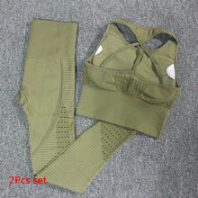 Load image into Gallery viewer, Ombre Seamless Yoga Suit 2 Pieces Women