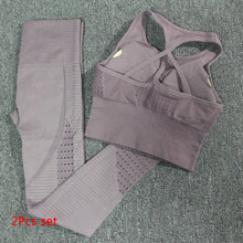 Load image into Gallery viewer, Ombre Seamless Yoga Suit 2 Pieces Women