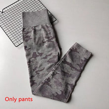Load image into Gallery viewer, 3PCS Camo Seamless Yoga Set Sports Wear For Women Fitness Clothing, Yoga