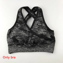 Load image into Gallery viewer, 3PCS Camo Seamless Yoga Set Sports Wear For Women Fitness Clothing, Yoga