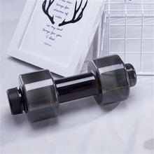 Load image into Gallery viewer, 550ml  dumbbell cup weight fitness equipment portable leakproof plastic unbreakable pet shaker for men women arms gym training