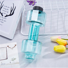 Load image into Gallery viewer, 550ml  dumbbell cup weight fitness equipment portable leakproof plastic unbreakable pet shaker for men women arms gym training