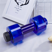 Load image into Gallery viewer, 550ml  dumbbell cup weight fitness equipment portable leakproof plastic unbreakable pet shaker for men women arms gym training