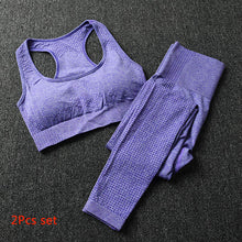 Load image into Gallery viewer, 2PCS/Set Seamless Yoga Set Gym