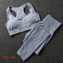 Load image into Gallery viewer, 2PCS/Set Seamless Yoga Set Gym