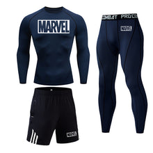 Load image into Gallery viewer, 4XL MMA Compression sets Tracksuit Marvel Mens Sport