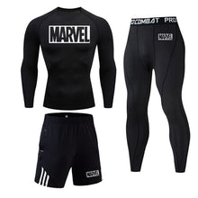 Load image into Gallery viewer, 4XL MMA Compression sets Tracksuit Marvel Mens Sport