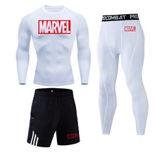 Load image into Gallery viewer, 4XL MMA Compression sets Tracksuit Marvel Mens Sport