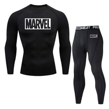 Load image into Gallery viewer, 4XL MMA Compression sets Tracksuit Marvel Mens Sport