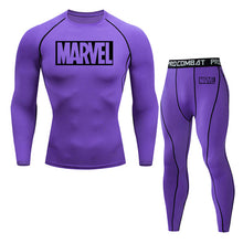 Load image into Gallery viewer, 4XL MMA Compression sets Tracksuit Marvel Mens Sport