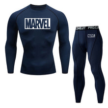 Load image into Gallery viewer, 4XL MMA Compression sets Tracksuit Marvel Mens Sport