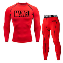 Load image into Gallery viewer, 4XL MMA Compression sets Tracksuit Marvel Mens Sport