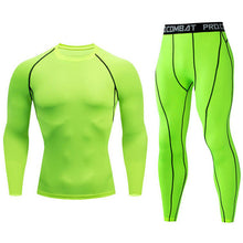 Load image into Gallery viewer, 3 piece Mens Compression Set Running Tights workout, Fitness Training Tracksuit