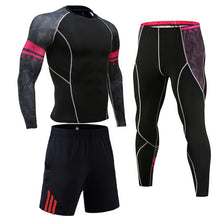 Load image into Gallery viewer, NEW Mens Compression Set Running Tights Workout Fitness Training Tracksuit