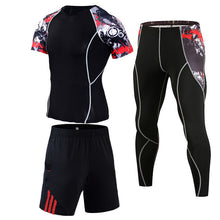 Load image into Gallery viewer, NEW Mens Compression Set Running Tights Workout Fitness Training Tracksuit