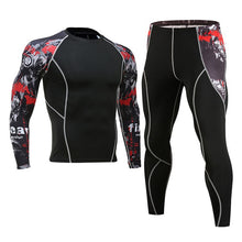 Load image into Gallery viewer, NEW Mens Compression Set Running Tights Workout Fitness Training Tracksuit