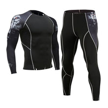 Load image into Gallery viewer, NEW Mens Compression Set Running Tights Workout Fitness Training Tracksuit