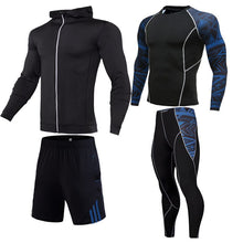 Load image into Gallery viewer, Mens Sport Clothing Suit compression 2/3/4/-piece set Men Running Set