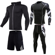 Load image into Gallery viewer, Mens Sport Clothing Suit compression 2/3/4/-piece set Men Running Set