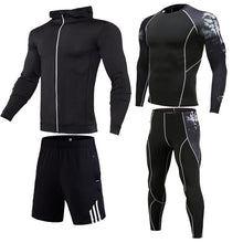 Load image into Gallery viewer, Mens Sport Clothing Suit compression 2/3/4/-piece set Men Running Set