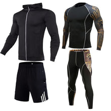 Load image into Gallery viewer, Mens Sport Clothing Suit compression 2/3/4/-piece set Men Running Set