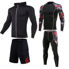 Load image into Gallery viewer, Mens Sport Clothing Suit compression 2/3/4/-piece set Men Running Set