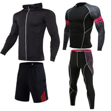 Load image into Gallery viewer, Mens Sport Clothing Suit compression 2/3/4/-piece set Men Running Set