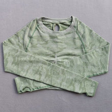 Load image into Gallery viewer, Newest Women Camo Seamless Yoga Top Long