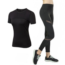 Load image into Gallery viewer, Quick Drying Mesh Sport Wear Women Tracksuit 2Piece Gym, Yoga Clothes