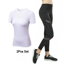 Load image into Gallery viewer, Quick Drying Mesh Sport Wear Women Tracksuit 2Piece Gym, Yoga Clothes
