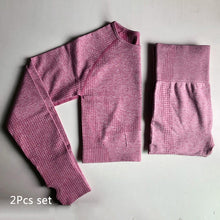 Load image into Gallery viewer, Seamless Yoga Suit 2 piece Sports