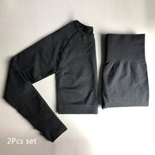 Load image into Gallery viewer, Seamless Yoga Suit 2 piece Sports