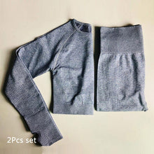 Load image into Gallery viewer, Seamless Yoga Suit 2 piece Sports