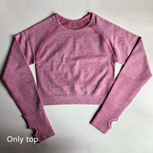 Load image into Gallery viewer, Seamless Yoga Suit 2 piece Sports